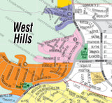 West Hills Map, Los Angeles County, CA