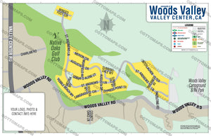 Woods Valley Map - PDF, editable, royalty fre