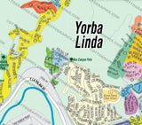 Yorba Linda Map, Orange County, CA