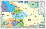 Imperial County Zip Code Map - PDF, editable, royalty free